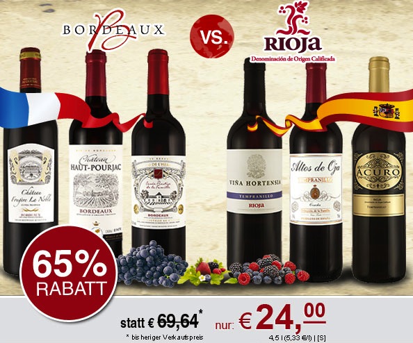 Bordeaux vs. Rioja