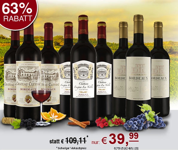 Bordeaux Probierpaket XXL