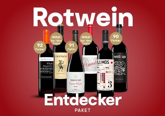 Rotwein Entdecker Paket - 6 prämierte Rotweine für 39,90 € statt 79,70 €