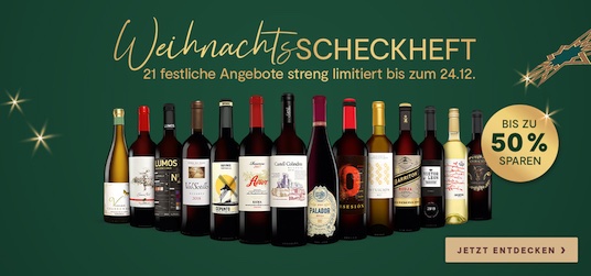 Vinos Weihnachts-Scheckheft 2024